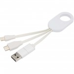 12443501-Troop kabel do ładowania 4 w 1 z tworzyw sztucznych pochodzących z recyklingu-Biały