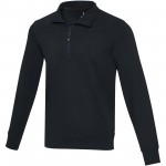 37546551-Tin sweter unisex Aware™ z materiałów z recyklingu z zamkiem błyskawicznym na 1/4 długości-Granatowy s