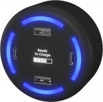 1PX11090-Inteligentna ładowarka SCX.design H11 do użytku domowego z podświetlanym logo-czarny