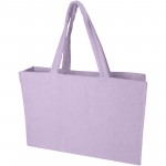 12075235-Torba plażowa Siam z materiału frotte z recyklingu GRS, o pojemności 13 l-Liljowy