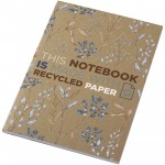 21026506-Notatnik A5 Novella Austen z miękką okładką z materiału z recyklingu, papier pakowy — 50 kartek-Piasek pustyni