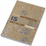 21026606-Notatnik A6 Novella Austen z miękką okładką z materiału z recyklingu, papier pakowy — 100 kartek-Piasek pustyni