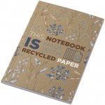 21026706-Notatnik A6 Novella Austen z miękką okładką z materiału z recyklingu, papier pakowy — 50 kartek-Piasek pustyni