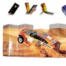 Car cover on the windshield - cardboard - imprint full color - own design - B & D Consulting - oslonyprzeciwsloneczne.com.pl