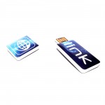 001USBSH-BIA-32 GB-Pamięć USB w kształcie prostokąta-Biały 32 GB