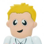 USM6107-DOC1-WIE-16 GB-Pamięc USB Lekarz Rubber People-wielokolorowy 16 GB
