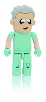 USM6107-SUR1-WIE-4 GB-Pamięc USB Chirurg Rubber People-wielokolorowy 4 GB