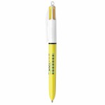 1097-0102-Długopis BIC 4 Colours Sun-żółty/biały
