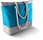 0245-TUR-Plażowa torba z coolerem-turquoise/light grey