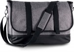 0428-GRE-Torba typu Messenger-grey twill/black