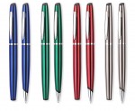 DVEST-ANT-Zestaw piśmienniczy długopis i pióro kulkowe Vesa-antracytowy