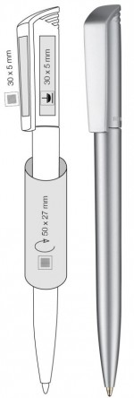 50121-SRE-Długopis Flip Silver Ritter-srebrny