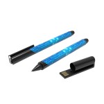 DN-ET-CZA-128 GB-Pamięć USB E-Touchpen z długopisem i rysikiem-czarny 128 GB