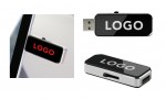 702-33-CZA-8 GB-Pamięć USB Glow 3.0 z podświetlanym logo-czarny 8 GB