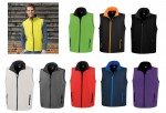 R232M-CHA-4XL-Bezrękawnik softshell Printable Result-Charcoal/Black 4XL