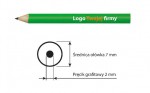 ST-OK87-Ołówek krótki okrągły 87 mm-mix&match