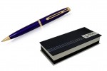 HNZRE115D-NIE-Długopis Buckingham Regal-niebieski/złoty
