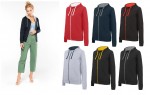 K467-ONV-L-Damska bluza Contrast Hooded Full Zip Kariban-oxford grey/navy L