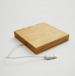 OOVC-CP-Dębowa ładowarka indukcyjna Vicenza-ciemny p&oacute;łmat