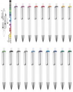 07600GEL-MIX-Długopis żelowy / żelopis Ritter-mix&match