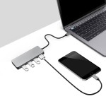 PMMA9071-Adapter 4-portowy USB-C na USB 3.0-szary