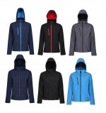 TRA701-NFR-XXXL-3-warstwowa kurtka Softshell z Kapturem Venturer Regatta-navy/french blue XXXL