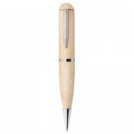 Z-1076-Drewniany długopis z pamięcią USB-brązowy 32 GB